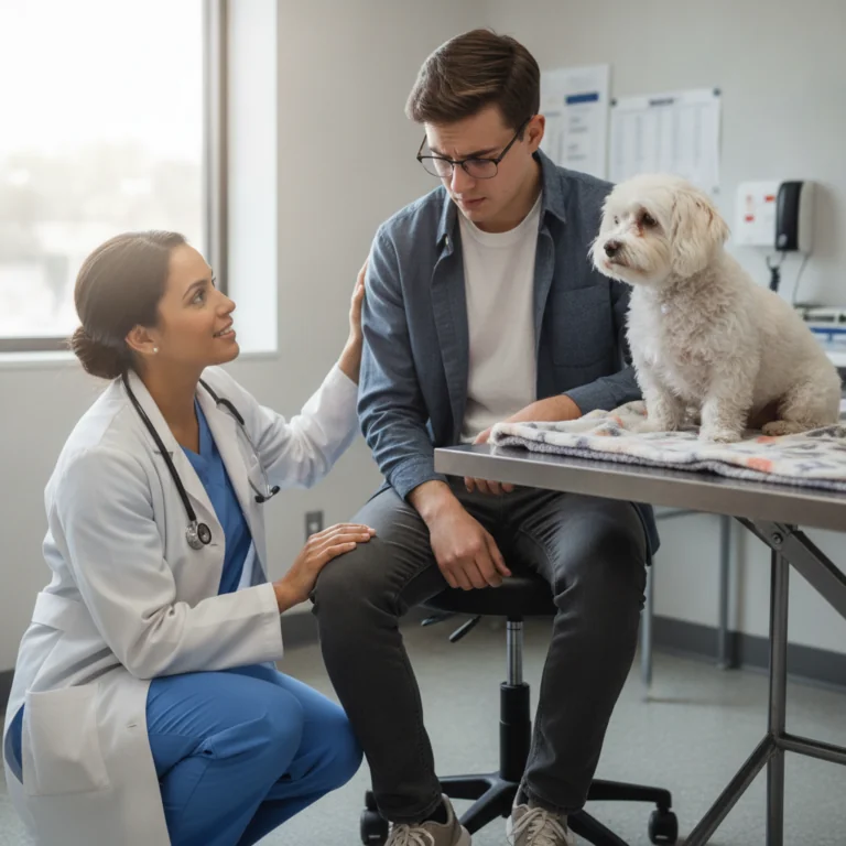 Clínica Veterinária em Maringá: Por que uma Equipe Preparada para Acalmar o Tutor Também Importa